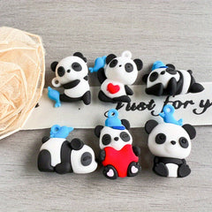 Panda Doll Keychain Pendant Car Bag Decoration