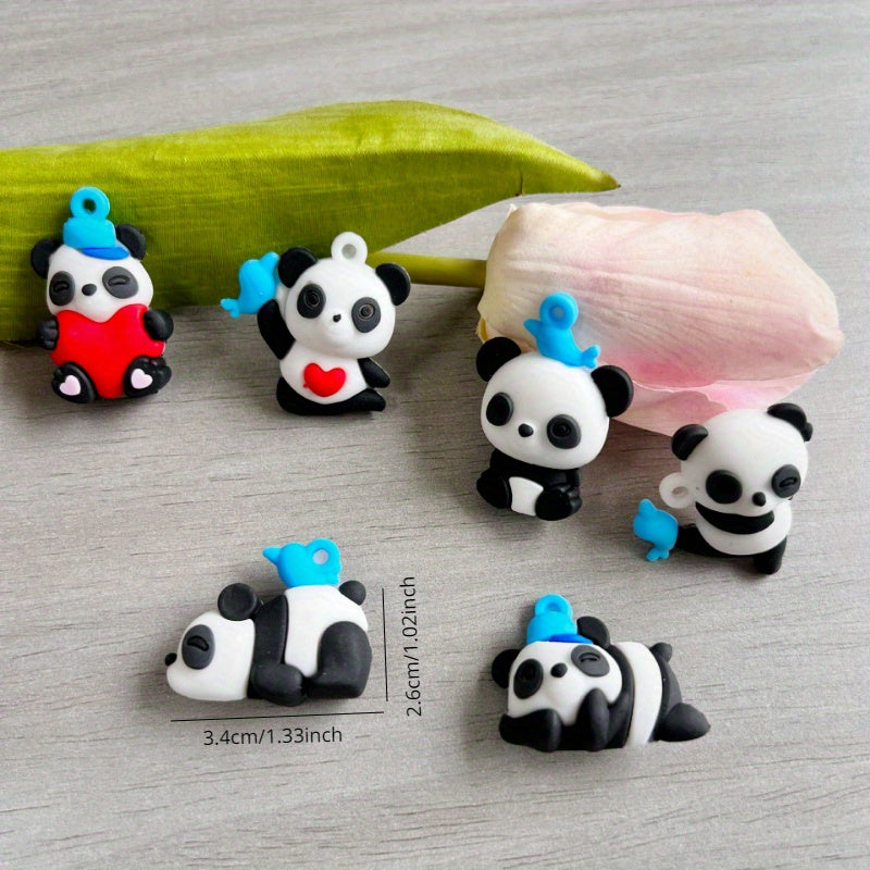 Panda Doll Keychain Pendant Car Bag Decoration