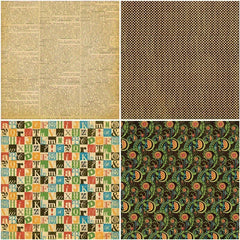 12pcs Large Size Retro Objects Paper Retro Journal DIY Gift