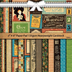 12pcs Large Size Retro Objects Paper Retro Journal DIY Gift