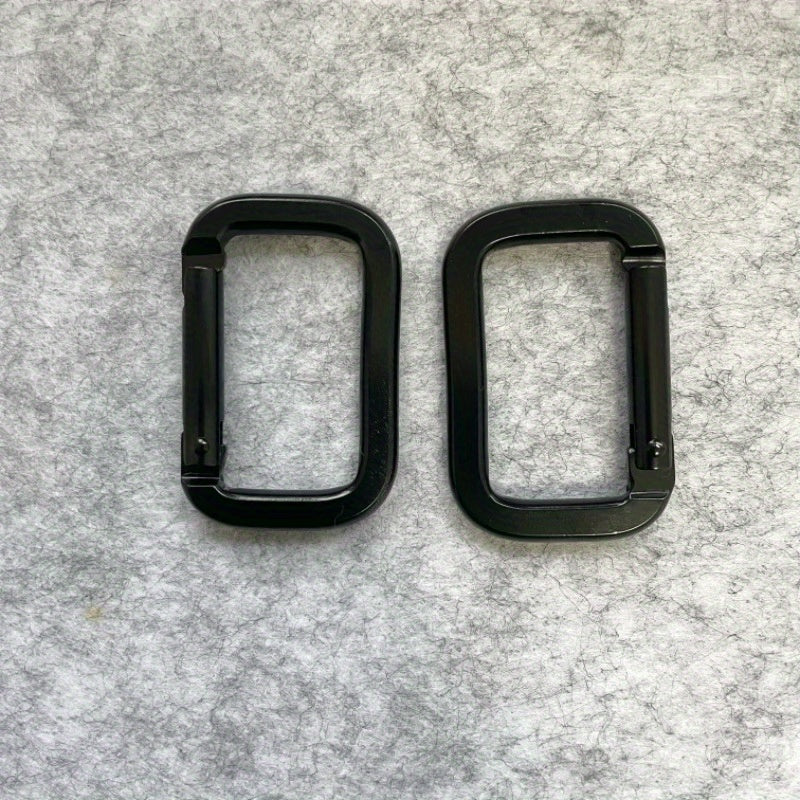 Square Aluminum Carabiner Quick Hanging Buckle Outdoor Travel Backpack Camping