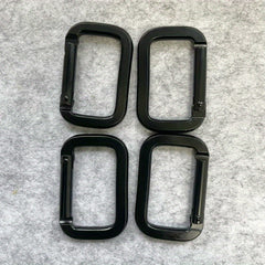 Square Aluminum Carabiner Quick Hanging Buckle Outdoor Travel Backpack Camping