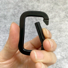 Square Aluminum Carabiner Quick Hanging Buckle Outdoor Travel Backpack Camping