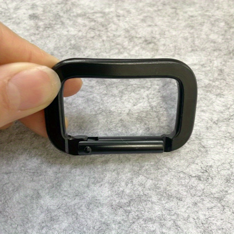 Square Aluminum Carabiner Quick Hanging Buckle Outdoor Travel Backpack Camping