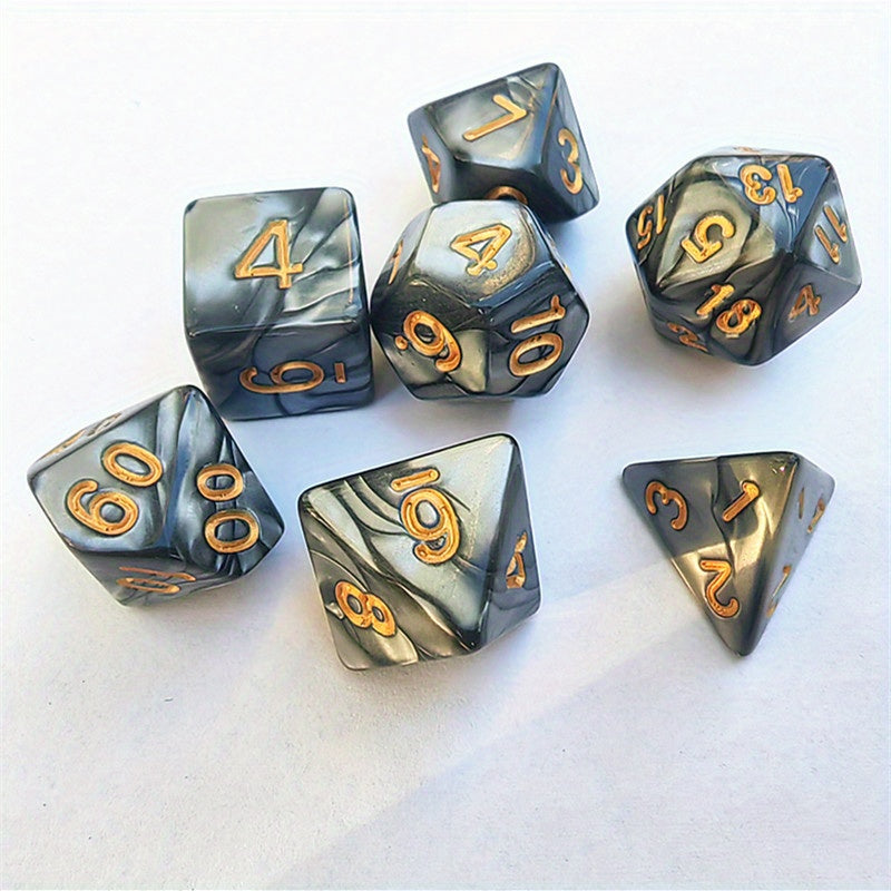 7pcs Chocolate Dice Set for Table Games, Bar and Club, Family Gathering