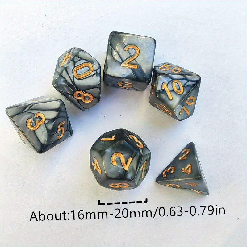 7pcs Chocolate Dice Set for Table Games, Bar and Club, Family Gathering
