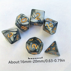 7pcs Chocolate Dice Set for Table Games, Bar and Club, Family Gathering