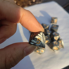 7pcs Chocolate Dice Set for Table Games, Bar and Club, Family Gathering