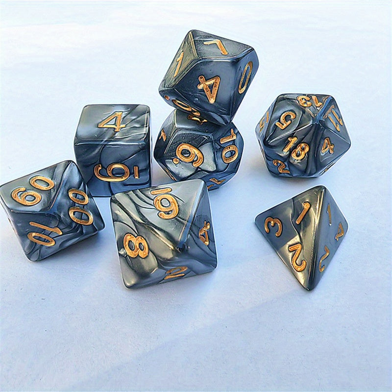 7pcs Chocolate Dice Set for Table Games, Bar and Club, Family Gathering