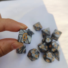 7pcs Chocolate Dice Set for Table Games, Bar and Club, Family Gathering