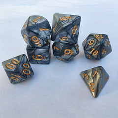 7pcs Chocolate Dice Set for Table Games, Bar and Club, Family Gathering