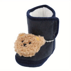 Cartoon Bear Comfortable Sneakers for Baby Girls Lightweight Non Slip Shoes