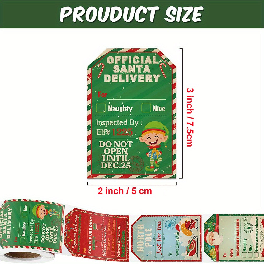 200 Christmas Holiday Decoration Gift Sticker Labels