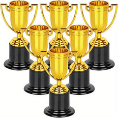Mini Golden Trophy Award - Pack of 6/8/10/12 - 10-16 cm Cups