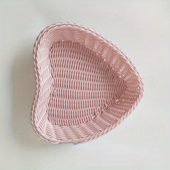 Rattan Storage Basket Desk Organizer Home Decor Christmas Gift