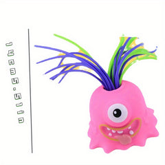 Monster Stress-Relief Puzzle Toy with Hair-Pulling Feature