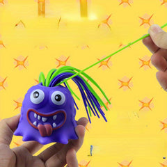 Monster Stress-Relief Puzzle Toy with Hair-Pulling Feature