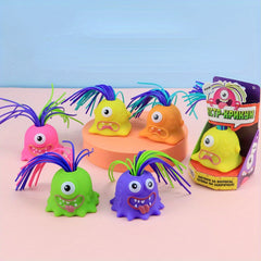 Monster Stress-Relief Puzzle Toy with Hair-Pulling Feature
