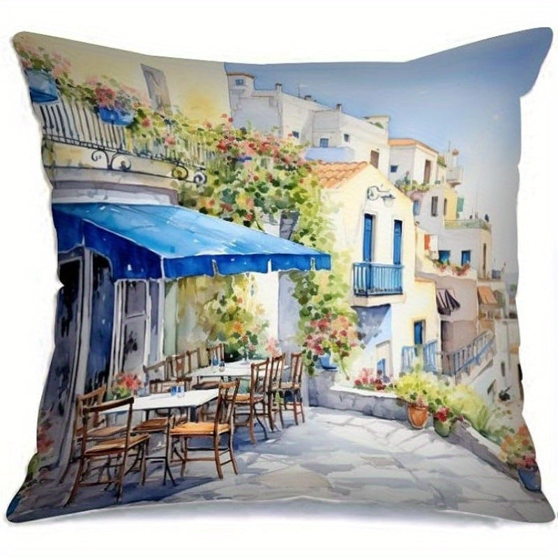 Landscape Printed Pillowcase for Home Living Room Bedroom Sofa Car Office Coffee