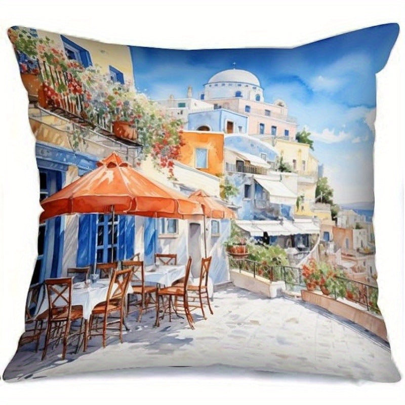 Landscape Printed Pillowcase for Home Living Room Bedroom Sofa Car Office Coffee