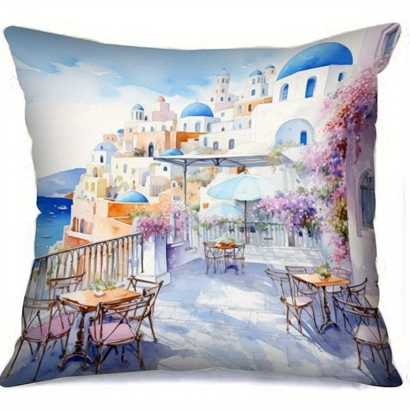 Landscape Printed Pillowcase for Home Living Room Bedroom Sofa Car Office Coffee