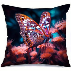 Butterfly Pillowcase 18in Home Living Room Bedroom Sofa Chair Car Office