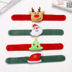 4pcs Christmas Slap Bracelets Party Favors Gift Decorations