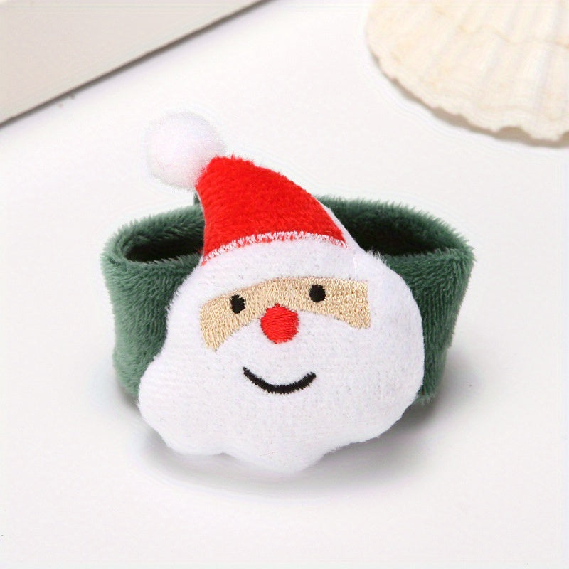 4pcs Christmas Slap Bracelets Party Favors Gift Decorations