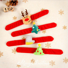 4pcs Christmas Slap Bracelets Party Favors Gift Decorations