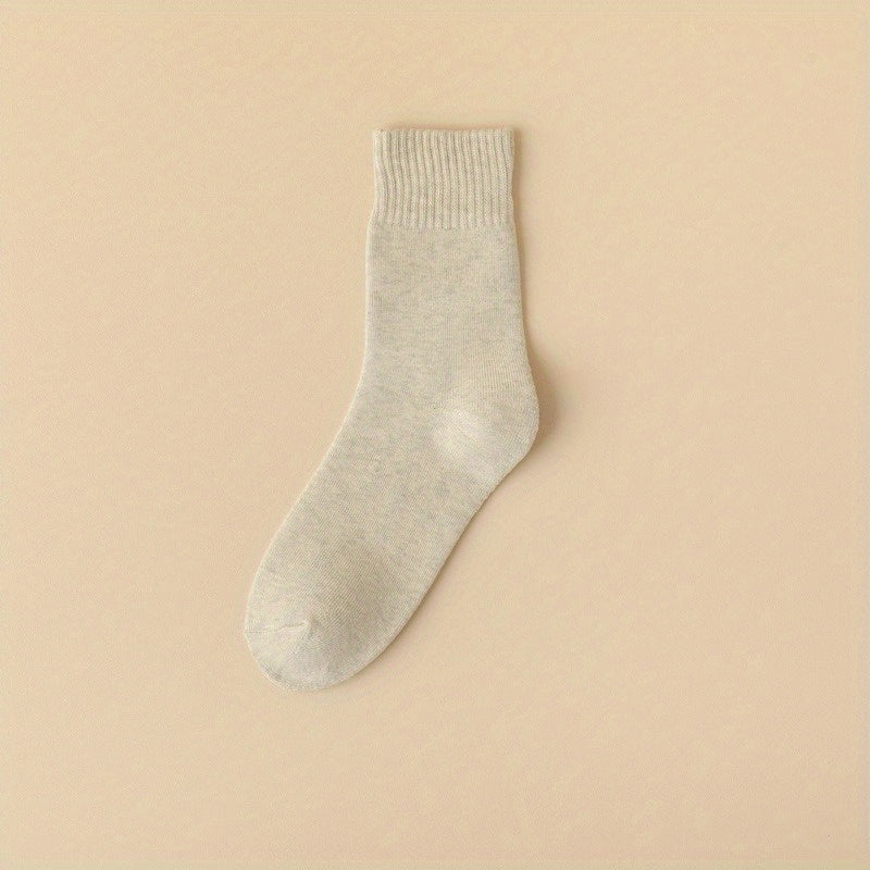 5 Pairs Winter Mid-calf Fleece Socks for Men & Women