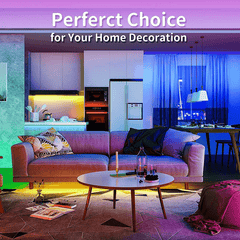 RGB LED Light Belt with Music Synchronization Remote Control