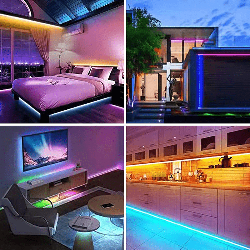 RGB LED Light Belt with Music Synchronization Remote Control