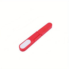 2pcs U-Shaped Scissors with Cap Fishing Line Scissors Plastic Handle