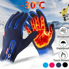 Winter Warm Gloves For Outdoor Activities Waterproof Touch Screen