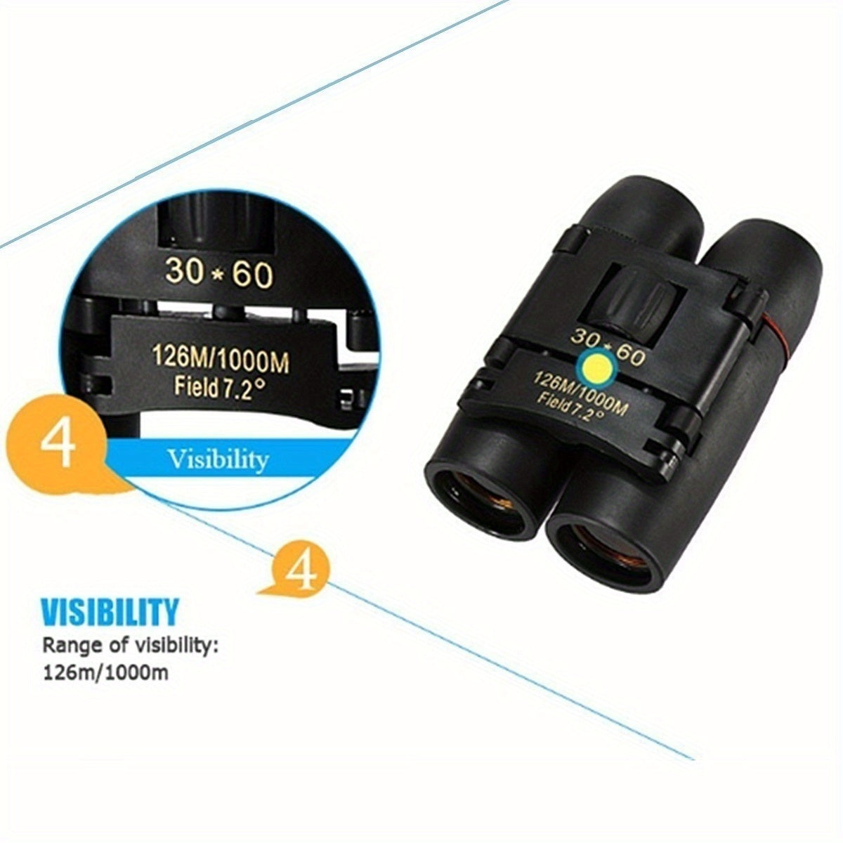30x60 Dual Use Camping Travel Spotting Scope Binoculars