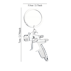 Mini Metal Air Gun Shaped Keychain Pendant
