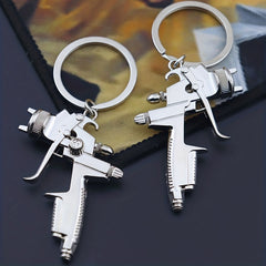 Mini Metal Air Gun Shaped Keychain Pendant