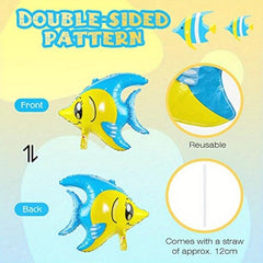 8pcs Ocean Animal Foil Balloons for Under the Sea Theme Party