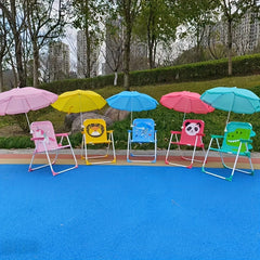 Folding Cartoon Chair with Sunshade for Outdoor Use