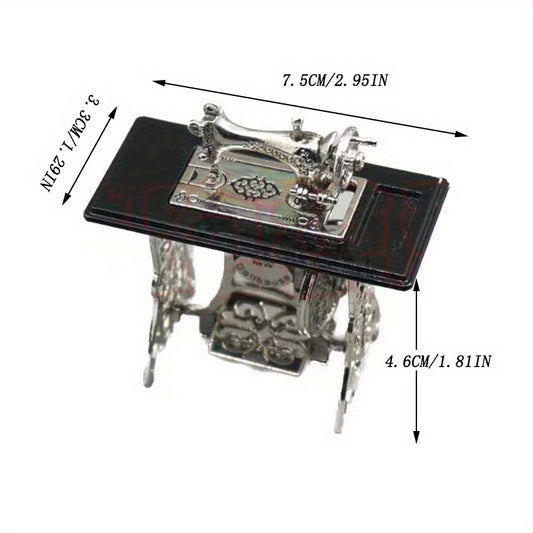 Mini Sewing Machine Toy Retro Model Decor