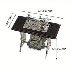 Mini Sewing Machine Toy Retro Model Decor