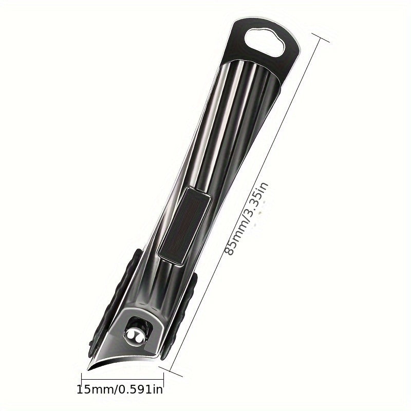 Stainless Steel Nail Clippers for Thick & Hard Nails with Nail File