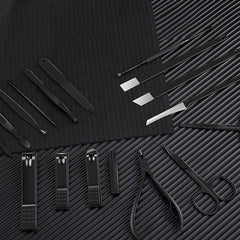 17pcs Nail Clippers Ear Cleaning Spoon Fingernail & Toenail Cutter Manicure Tool
