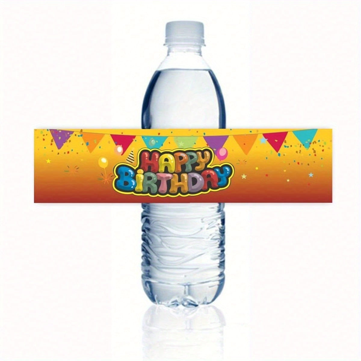 10pcs Party Water Bottle Label Stickers