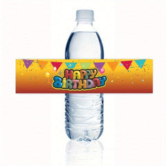 10pcs Party Water Bottle Label Stickers
