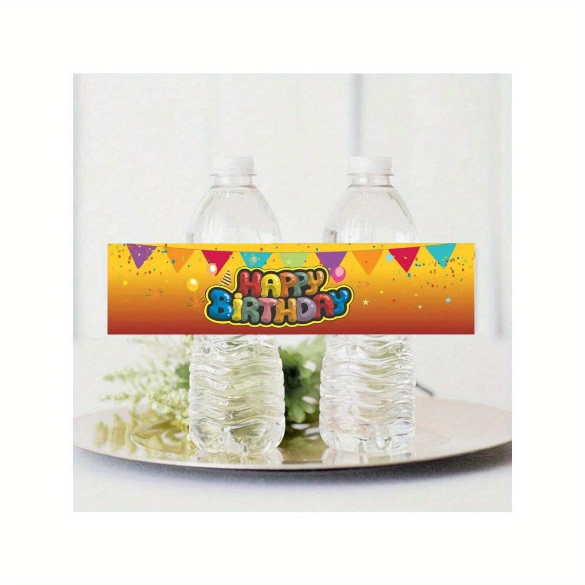 10pcs Party Water Bottle Label Stickers