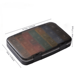 XL Weekly Pill Organizer 28 Compartments Waterproof Travel Case