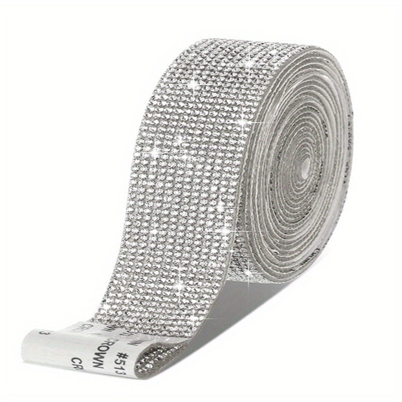 Self Adhesive Crystal Rhinestone Sticker Ribbon DIY Crafts Decoration