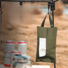 Outdoor Camping Hanging Bag Portable Tissue Cover for Fishing Picnic Hiking