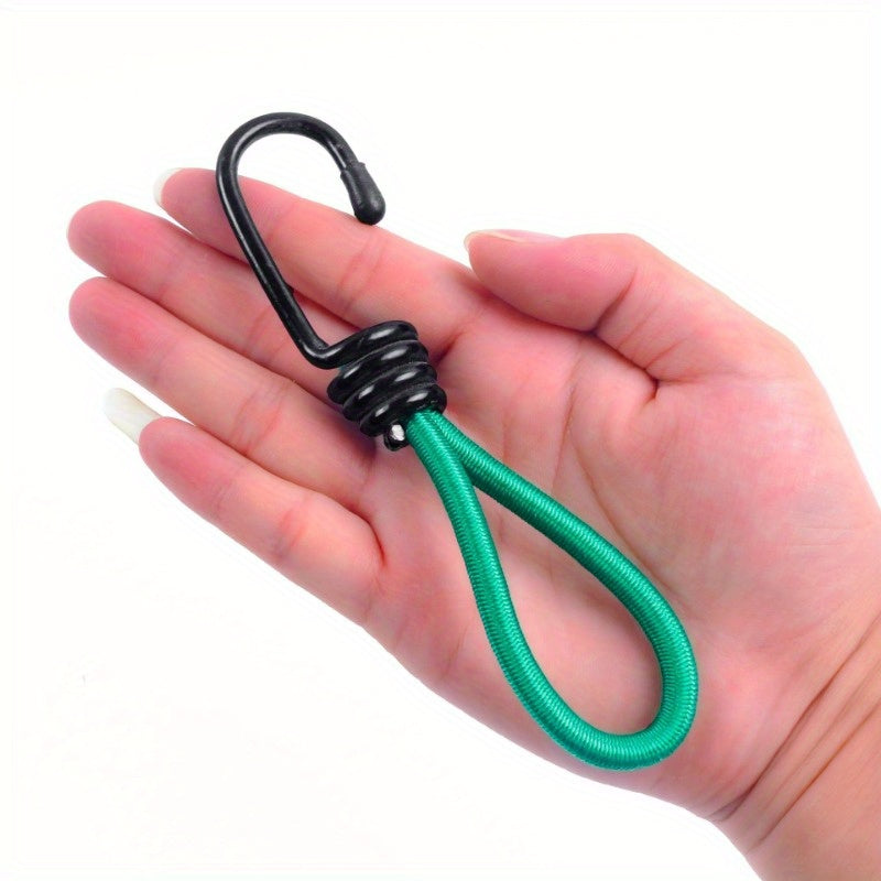 Outdoor Tent Elastic Rope with Buckle Ground Nail Fixed Rope
